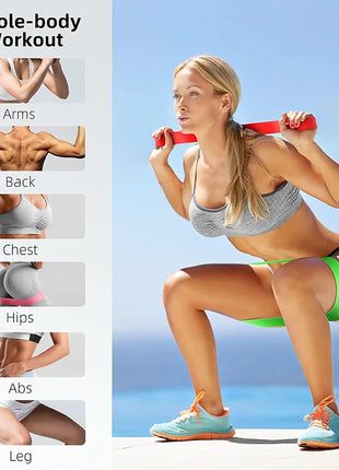 Different Resistance Bands Yoga Band Fitness Exercise Training Hip Tension Band Leg Squat Dance Elastic Loop Stretch Band