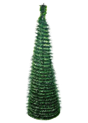 5 Ft Retractable Christmas Tree Foldable Plastic Telescopic Eco Friendly Pet Home Party Decoration Living Room Bedroom Room