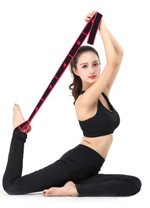 8 Section Style Dance Yoga Stretching Belt Pilates Fitness Tension Digital Elasticity Latin Elastic Stretch Resistance Band