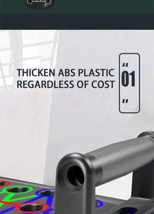 Portable Multifunctional Push-up Board Set With Handles Foldable Fitness Equipment For Chest Abdomen Arms And Back Training